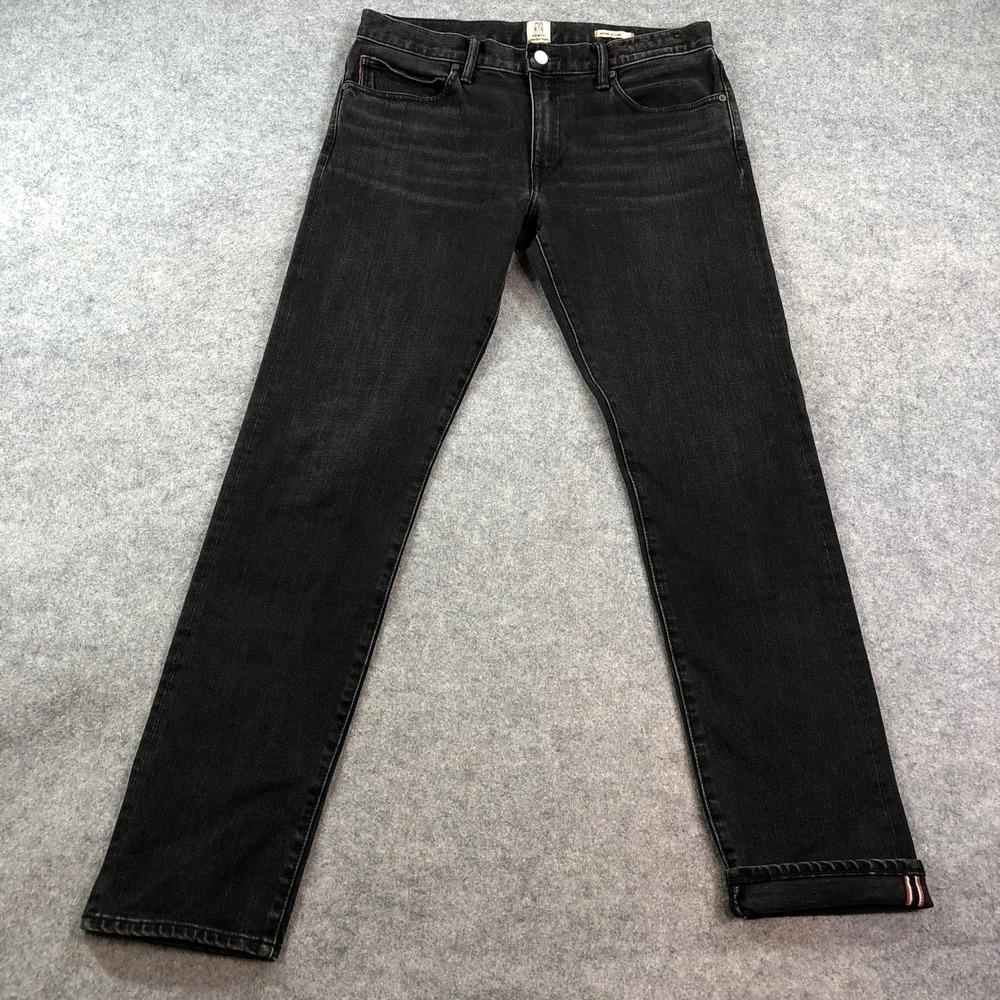 Hiroshi Kato Raw Selvedge Jeans Mens 34x32 The Pen Black Slim Fit Made in USA